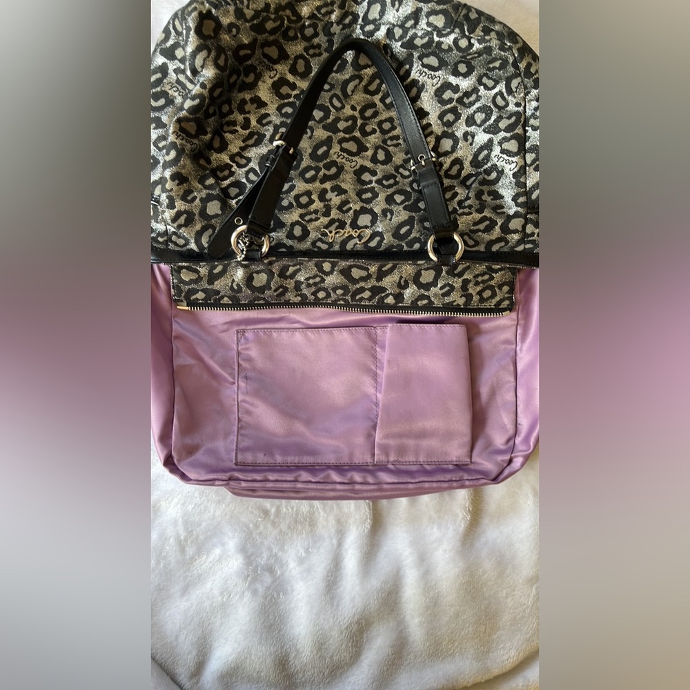 Rare Coach Ocelot Leopard Silver Shoulder Bag Vintage F17675 - Picture 15 of 16